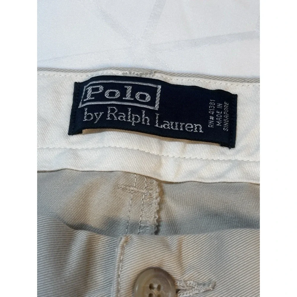 Polo Ralph Lauren Mens Chino Pants 42 X‎ 29 Khaki Cotton Tan Casual